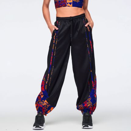 Wildbeat Woven Slouch Pants With Piping