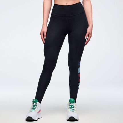 Latin Movement High Waisted Ankle Leggings