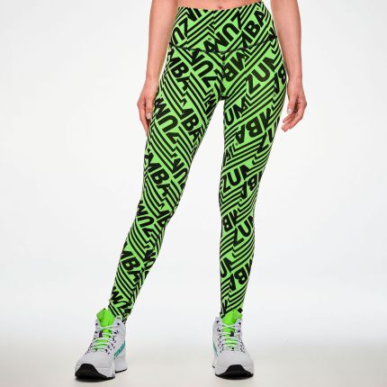 Electric Feel Z-Lift High Waisted Ankle Leggings - Multi