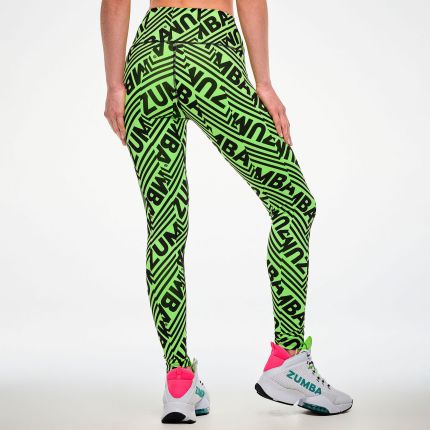 Electric Feel Z-Lift High Waisted Ankle Leggings - Multi