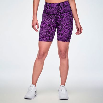 Rock 'n' Roll High Waisted Biker Shorts - Pink