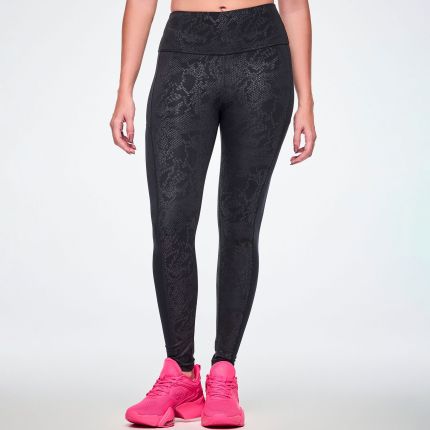 Rock 'n' Roll High Waisted Ankle Leggings With Mesh