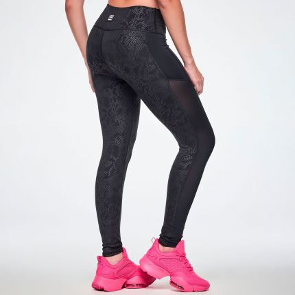 Rock 'n' Roll High Waisted Ankle Leggings With Mesh