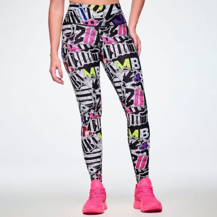 Rock 'n' Roll High Waisted Ankle Legging - Black