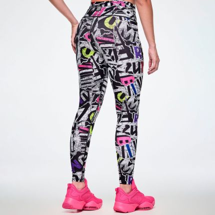 Rock 'n' Roll High Waisted Ankle Legging - Black