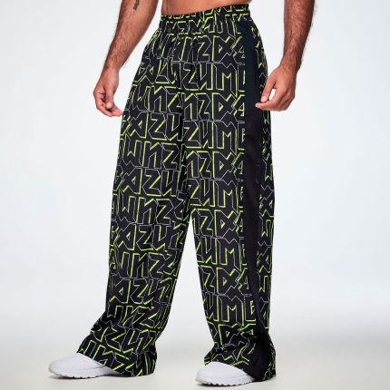 Rock 'n' Roll High Waisted Wide Leg Track Pants