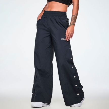 Rock 'n' Roll Wide Leg Pants With Side Snaps