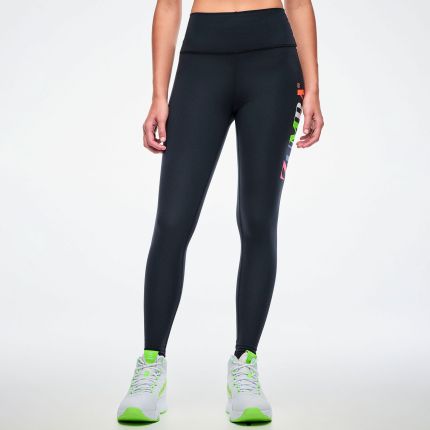Dale-Z High Waisted Ankle Legging - Bold Black