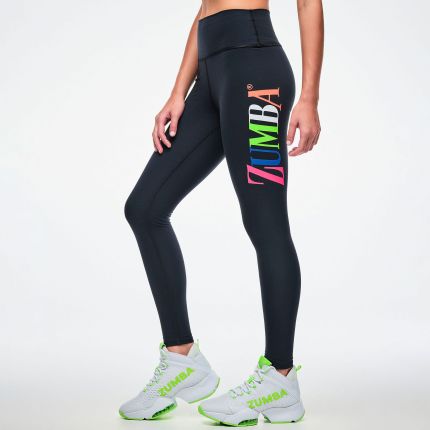 Dale-Z High Waisted Ankle Legging - Bold Black