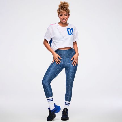Dale-Z High Waisted Ankle Legging - Denim