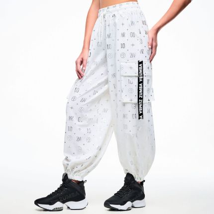 Dale-Z Parachute Cargo Pants - White
