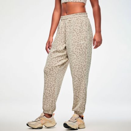 Zumba Modal Knit Slouch Cargo Pants - Beige