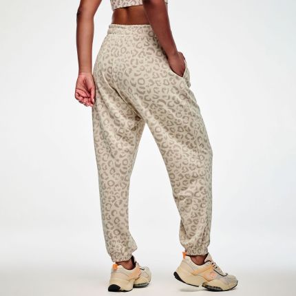 Zumba Modal Knit Slouch Cargo Pants - Beige