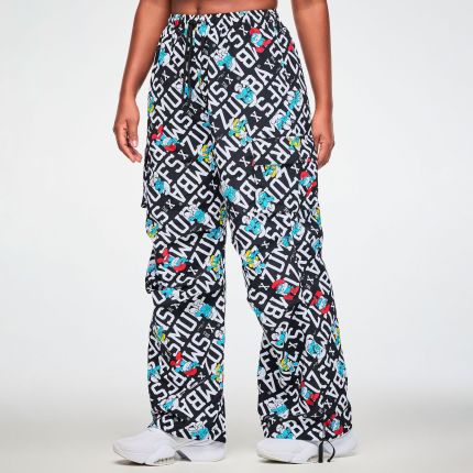 Zumba X The Smurfs Woven Oversized Cargo Pants