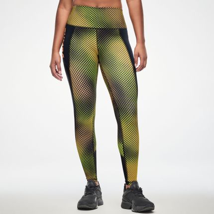 Electric Feel High Waisted Ankle Leggings With Inserts