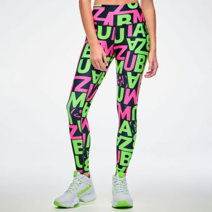 Dale-Z High Waisted Ankle Leggings - Multi
