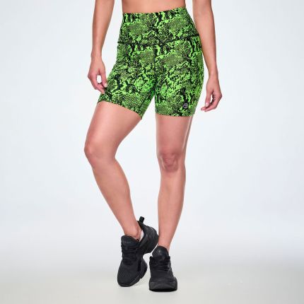Ultrabright High Waisted Biker Shorts