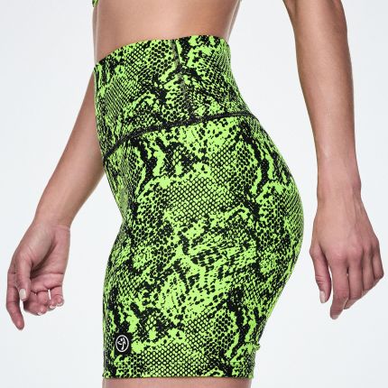 Ultrabright High Waisted Biker Shorts