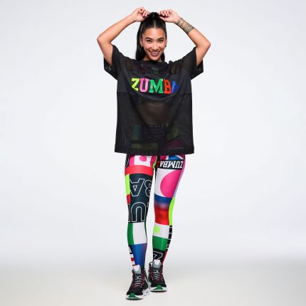 (Not available in the EU) Zumba Worldwide High Waisted Ankle Leggings