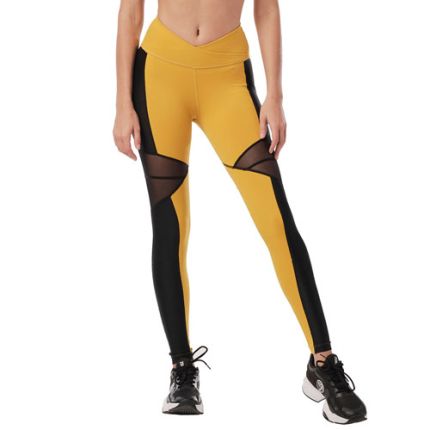 Shimmer V-Waistband Ankle Leggings G