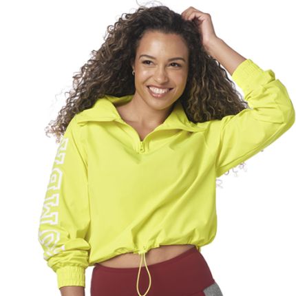 Zumba High Neck Crop Pullover
