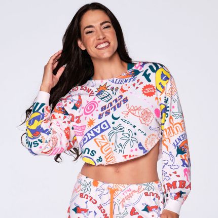 Fun & Sunshine Crop Sweatshirt