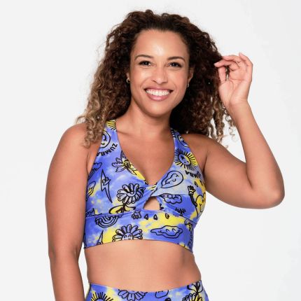 Zumba Happy Twisted Front Bra