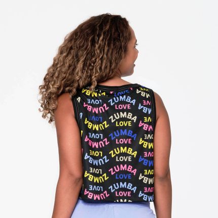 Zumba Love Mesh Crop Tank