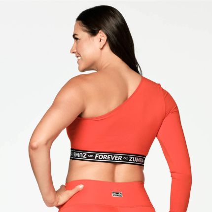 Zumba All Day One Shoulder Crop Top