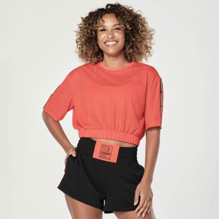 Creatives Unite Mesh Crop Top