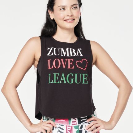 Zumba Prep Crop Round Hem Muscle Tank
