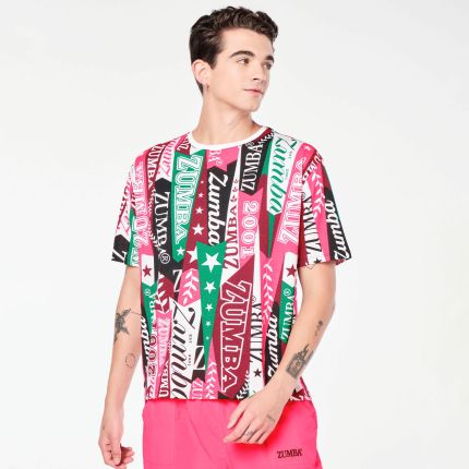 Zumba Prep Boxy Top Multi Color