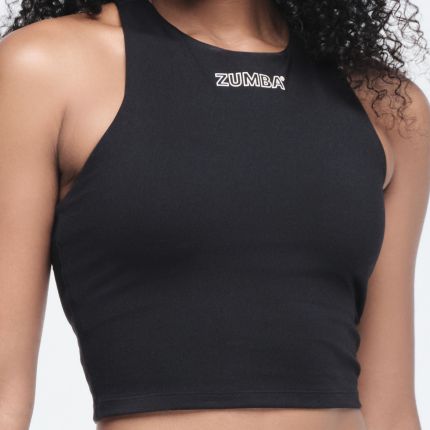 Funscape High Neck Crop Tank