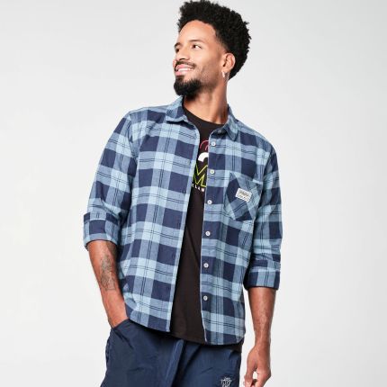 ZINCON Long Sleeve Button Down - Let's Go Indigo