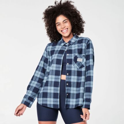 ZINCON Long Sleeve Button Down - Let's Go Indigo