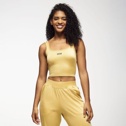 Zumba Runway Square Neck Tank With Shelf Bra