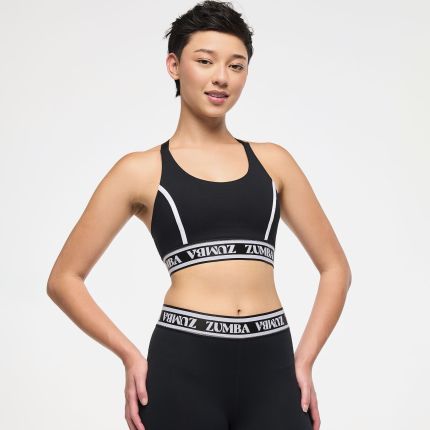 Zumba Haus Scoop Neck Bra With Elastic