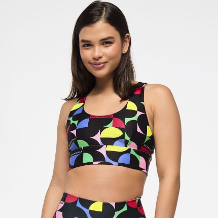 Zumba Haus Scoop Neck Bra With Keyhole