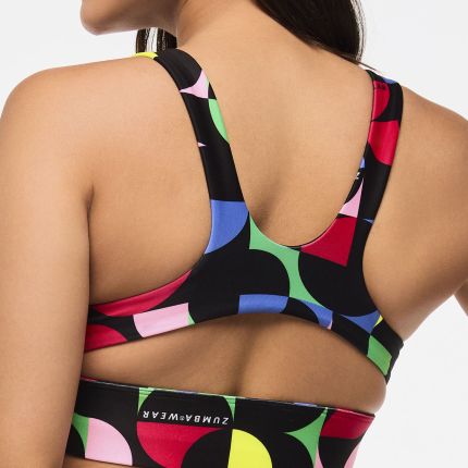 Zumba Haus Scoop Neck Bra With Keyhole