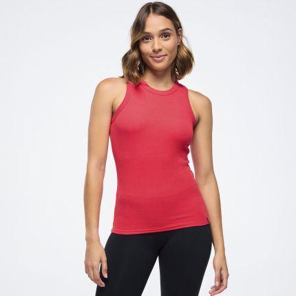 Zumba Haus Fitted High Neck Rib Tank