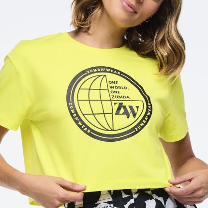 Zumba Haus Crew Neck Crop Top