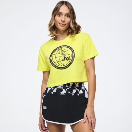 Zumba Haus Crew Neck Crop Top