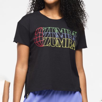 Zumba Haus High Low Crew Neck Top