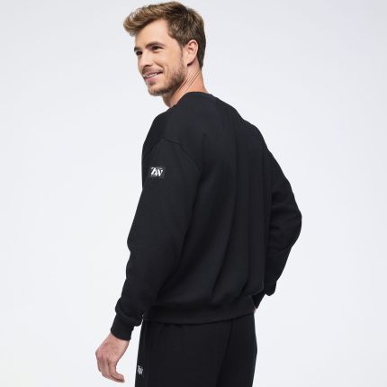 Zumba Haus Oversized Pullover Waffle Sweatshirt