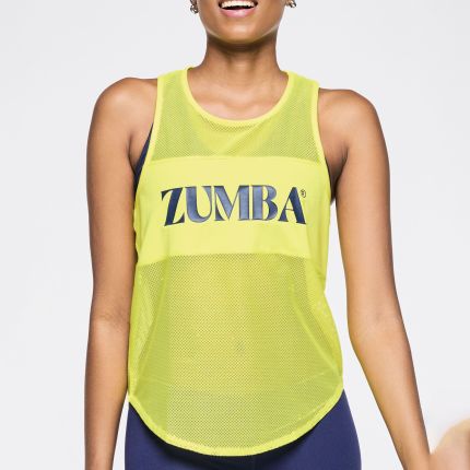 Zumba Out Loud Mesh Tank With Front Panel
