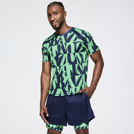 Zumba Out Loud Mesh Crew Neck Top