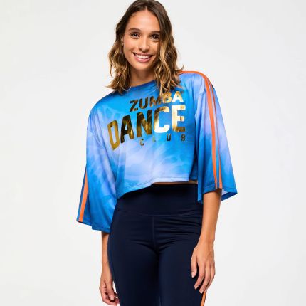 Victory Oversized Boxy Crop Top