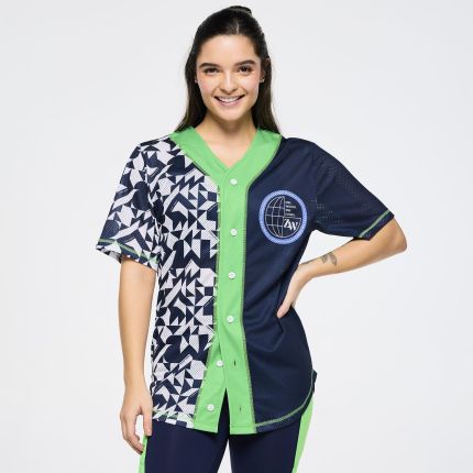 Zumba Out Loud Baseball Button Up Jersey