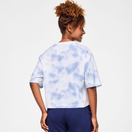 Blue Jean Oversized Boxy Crop Top