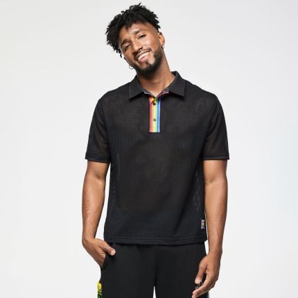 Zumba Oversized Mesh Polo
